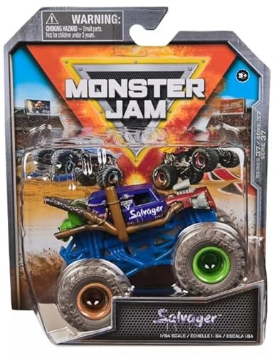 Monster Jam 2024 Series 37 Diecast 1:64 Monster Truck Salvager Wreckless Trucks von Monster Jam