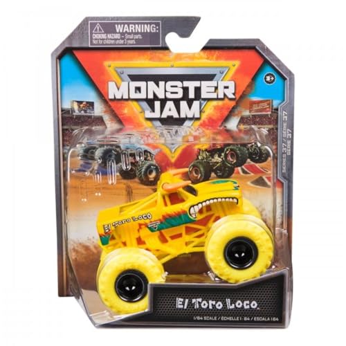 Monster Jam 2024 Series 37 Diecast 1:64 Scale Monster Truck, Over Charged El Toro Loco von Monster Jam