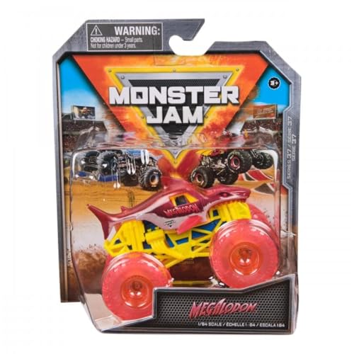 Monster Jam 2024 Series 37 Diecast Maßstab 1:64 Monster Truck Megalodon Street Treats von Monster Jam