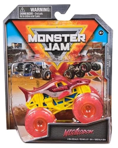 Monster Jam 2024 Series 37 Diecast Maßstab 1:64 Monster Truck Megalodon Street Treats von Monster Jam