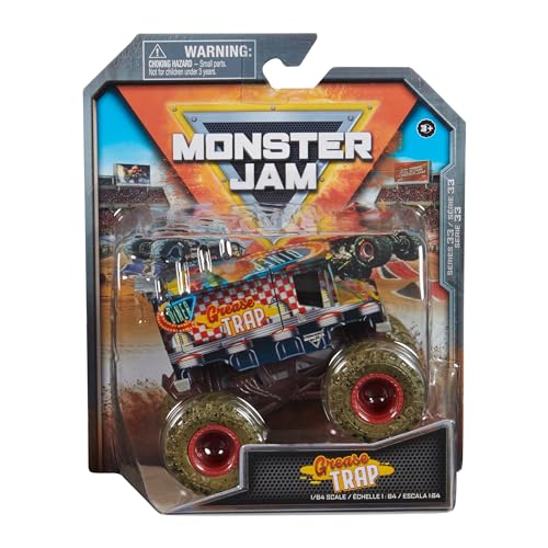 Monster Jam 2024 Spin Master 1:64 Diecast Truck Series 33 (Grease Truck Monster Feast Chase Piece Food Truck) von Monster Jam