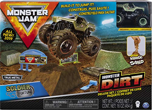 Monster Jam 6044986 Kinetic Dirt Deluxe Set, gemischte Farben von Monster Jam