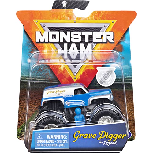 Monster Jam Original Truck mit Zubehör im Maßstab 1:64 - Grave Digger The Legend von Monster Jam