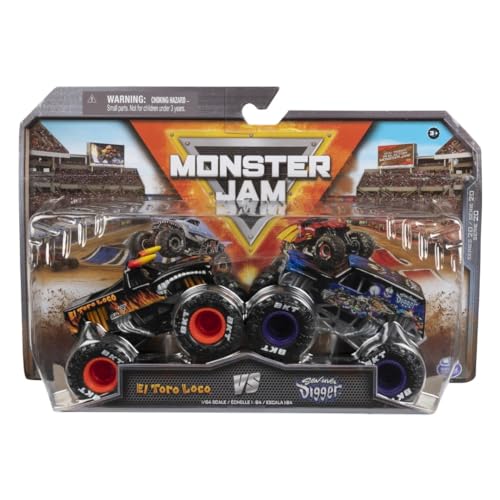 Monster Jam El Toro Loco Vs Son-Uva Bagger (Maßstab 1:64, Doppelpack) von Monster Jam