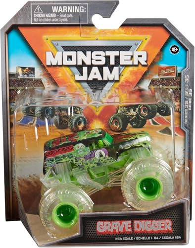 Monster Jam Grave Digger Ghost Crew 1:64 Series 35 Chase Truck von Monster Jam