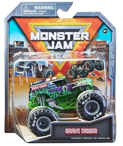 Monster Jam Grave Digger World Finals Series 24, Druckguss-Truck im Maßstab 1:64 von Monster Jam