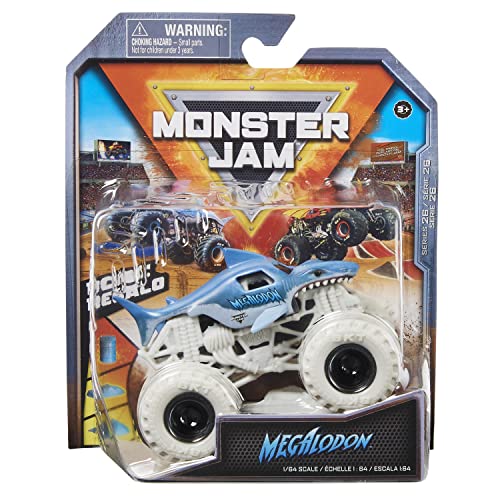 Monster Jam Megalodon White Bone Yard Serie 26 (Maßstab 1:64) von Monster Jam