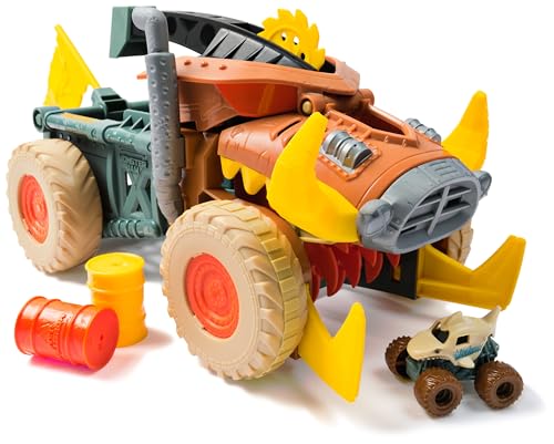 Monster Jam Mini Jam, Megalodon Mad Hog Chomper and Monster Truck, Fun Cleanup and Storage, Kids Toy Gifts for Boys and Girls Ages 3 and Up von Monster Jam