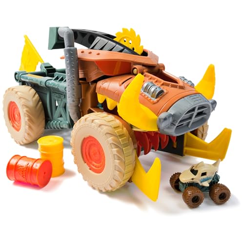 Monster Jam Mini Jam, Megalodon Mad Hog Chomper and Monster Truck, Fun Cleanup and Storage, Kids Toy Gifts for Boys and Girls Ages 3 and Up von Monster Jam