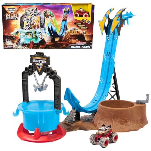 Monster Jam Mud Blasters, Monster Mutt Dalmatiner Dunk Panzer-Spielset, Farbwechsel-Aktion, Kinderspielzeug, Geschenke für Jungen und Mädchen ab 3 Jahren von Monster Jam