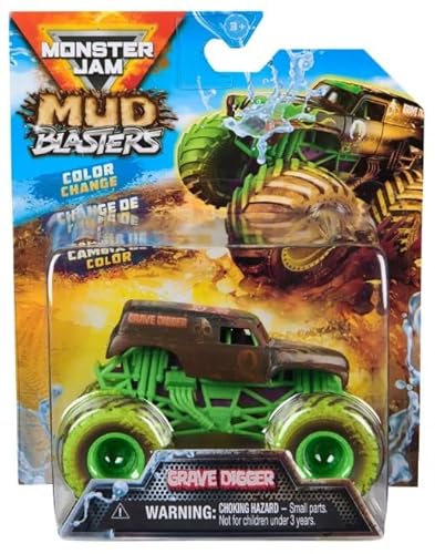 Monster Jam Mud Blasters Color Change Series 1 Grave Digger, Die-Cast Monster Truck von Monster Jam