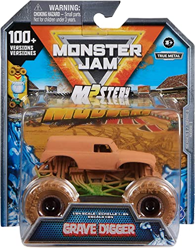 Monster Jam Mystery Mudders [Grave Digger] Druckguss-LKW im Maßstab 1:64 von Monster Jam