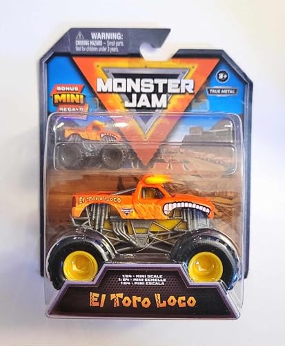 Monster Jam Spielset mit Bonus Mini Regalo Grabbagger, El Toro Loco und Megalodon 3+ Jahre alt (El Toro Loco), klein, 6071545 von Monster Jam