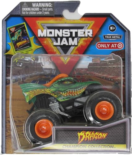 Monster Jam Stadium Series Championship Collection Monster Truck - Maßstab 1:64, kommt mit Sammelkarte (Drachen) von Monster Jam