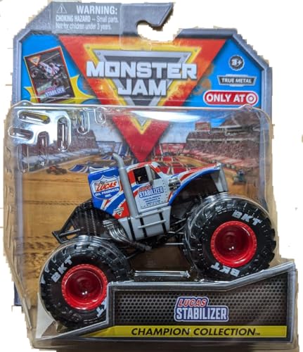 Monster Jam Stadium Series Championship Collection Monster Truck - Maßstab 1:64, kommt mit Sammelkarte (Lucas Stabilisator) von Monster Jam