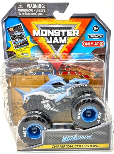 Monster Jam Stadium Series Championship Collection Monster Truck - Maßstab 1:64, kommt mit Sammelkarte (Megalodon) von Monster Jam