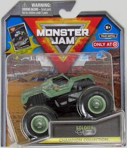 Monster Jam Stadium Series Championship Collection Monster Truck - Maßstab 1:64, kommt mit Sammelkarte (Soldier Fortune) von Monster Jam