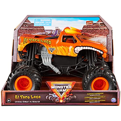 Monster Jam, Offizieller EL Toro Loco Monster Truck, Sammler-Druckguss-Fahrzeug, Maßstab 1:24, Kinderspielzeug für Jungen ab 3 Jahren von Monster Jam