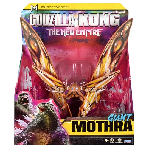 Godzilla x Kong: Das Neue Imperium, 28 cm große Mothra-Actionfigur, ikonische Sammlerfilmfigur, Limitierte Verpackung inspiriert von der Hollow Earth Landschaft, geeignet für Kinder ab 4 Jahren von MonsterVerse