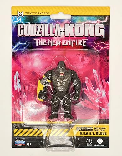 Godzilla x Kong: The New Empire, 3.25-Inch Kong Action Figure Toy, Iconic Collectable Movie Character, Limited Edition, Includes B.E.A.S.T Glove Feature, Suitable for Ages 4 Years+ von MonsterVerse