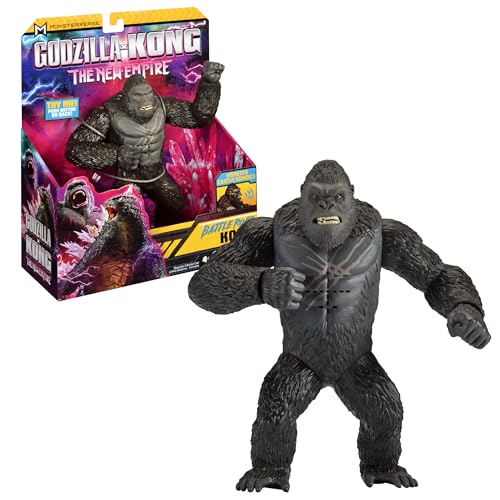 Godzilla x Kong: The New Empire, 7-Inch Authentic Battle Roar Kong Action Figure Toy, Iconic Collectable Movie Character in Unique Limited Edition Packaging, Toy Suitable for Ages 4 Years+ von MonsterVerse