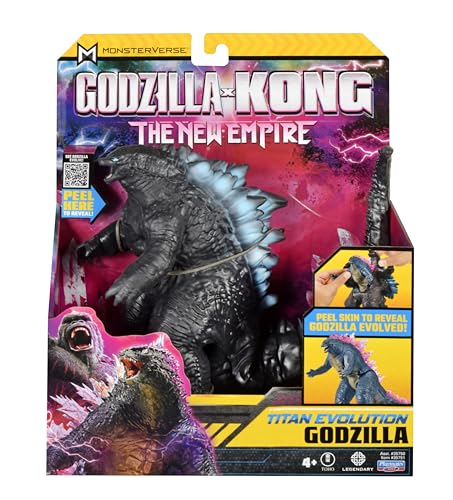 Godzilla x Kong: The New Empire, 7-Inch Authentic Titan Evolution Godzilla Action Figure Toy, Iconic Collectable Movie Character, Suitable for Ages 4 Years+ von MonsterVerse