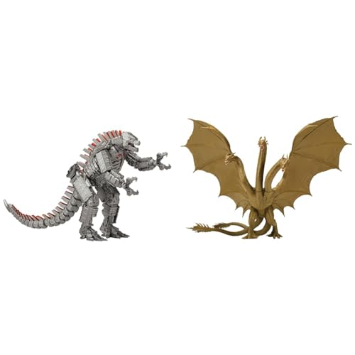 MonsterVerse Godzilla vs Kong 11-Zoll-Sammel-Gigant-MechaGodzilla-artikulierte Actionfigur & Godzilla King of The Monsters 15 cm King Ghidorah, Mehrfarbig, MN000000 von MonsterVerse