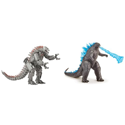 MonsterVerse Godzilla vs Kong 11-Zoll-Sammel-Gigant-MechaGodzilla-artikulierte Actionfigur & MNG01310 vs Kong Godzilla Heat Wave Figur, 15,2 cm von MonsterVerse