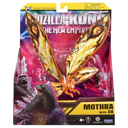 MonsterVerse Godzilla x Kong: Das Neue Imperium, 15 cm große Mothra-Actionfigur, ikonische Sammlerfilmfigur, inklusive 2,5 cm Mini JIA, geeignet für Kinder ab 4 Jahren von MonsterVerse