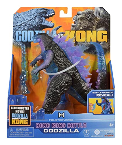 Monsterverse Godzilla vs Kong 15 cm Schlacht UM Hong Kong Godzilla mit Feuerstrahl von MonsterVerse