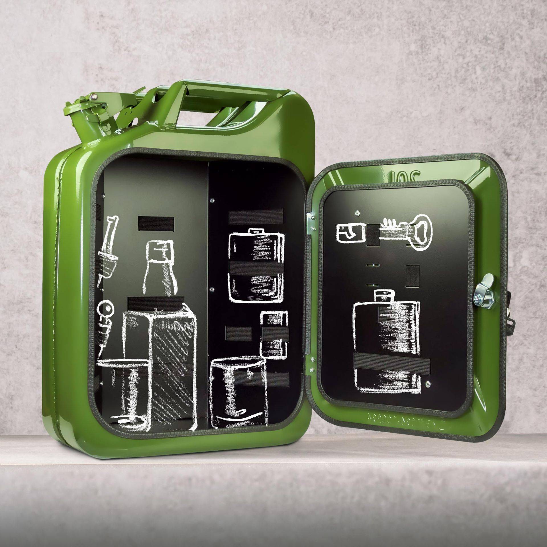 Kanisterbar - grüne Mini Bar Kanisterbar - grüne Mini Bar von Monsterzeug