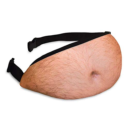 Monsterzeug Gürteltasche Männer, Bierbauch Tasche Beer Belly Bag, Herren Hüftbeutel aus PU-Leder von Monsterzeug