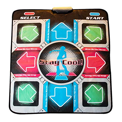 Monsterzeug Retro Tanzmatte, Musikmatte für Kinder und Erwachsene, Partyspiel für Geburtstage, 90 x 80 x 2,5 cm von Monsterzeug