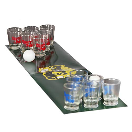 Monsterzeug Shots Pong Trinkspiel, Bier Pong mit Schnapsgläsern, Partyspiel für Erwachsene, Lustige Trinkspiele, Mini Pong, Junggesellenabschied von Monsterzeug