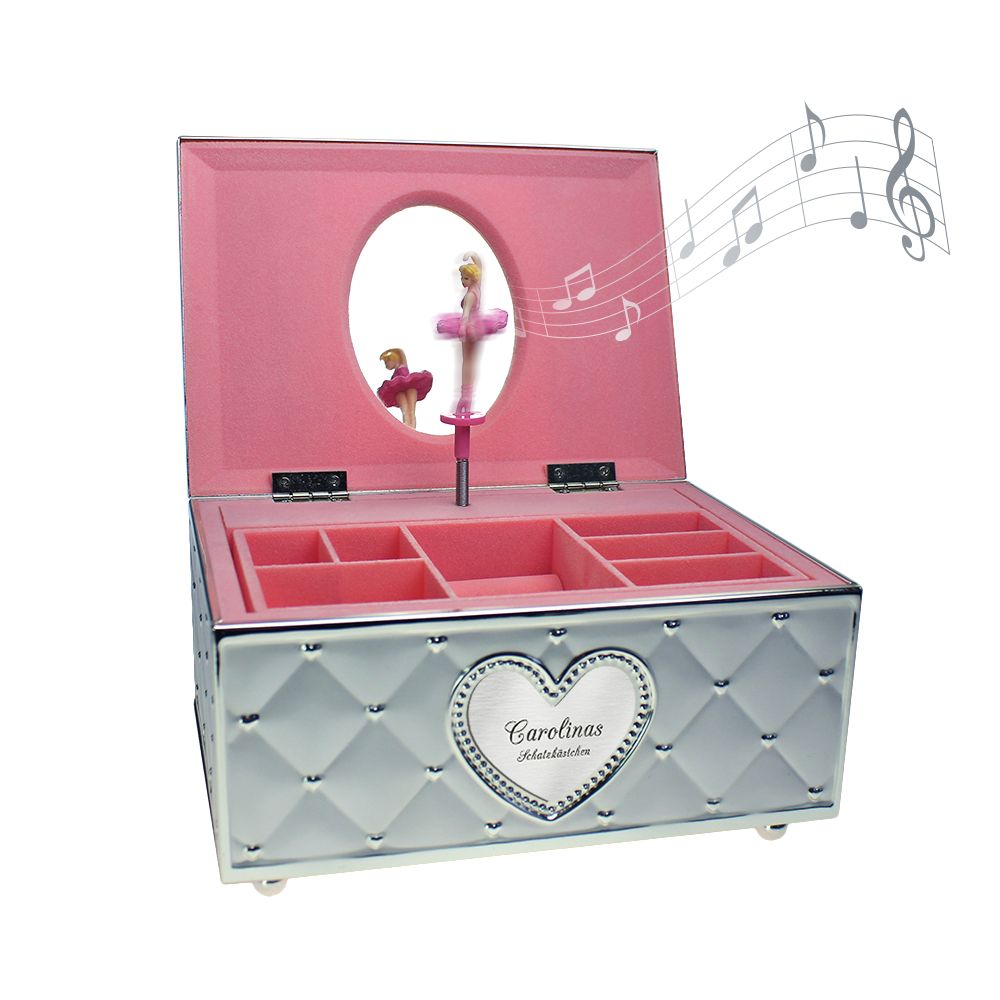 Personalisiertes Schmuckkästchen mit Spieluhr Ballerina Personalisiertes Schmuckkästchen mit Spieluhr Ballerina von Monsterzeug