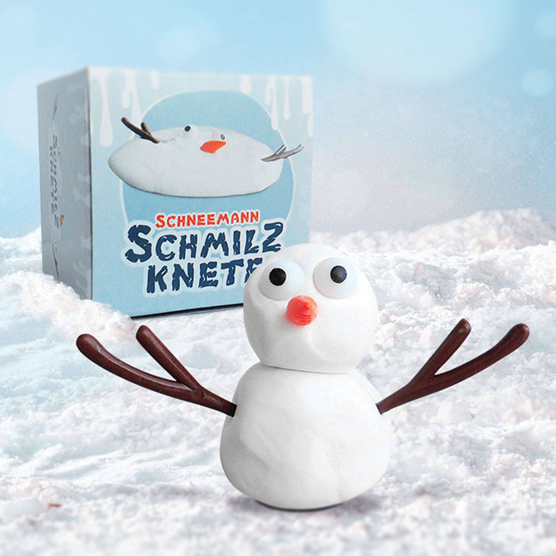 Schneemann Bausatz mit Schmilzknete Schneemann Bausatz mit Schmilzknete von Monsterzeug