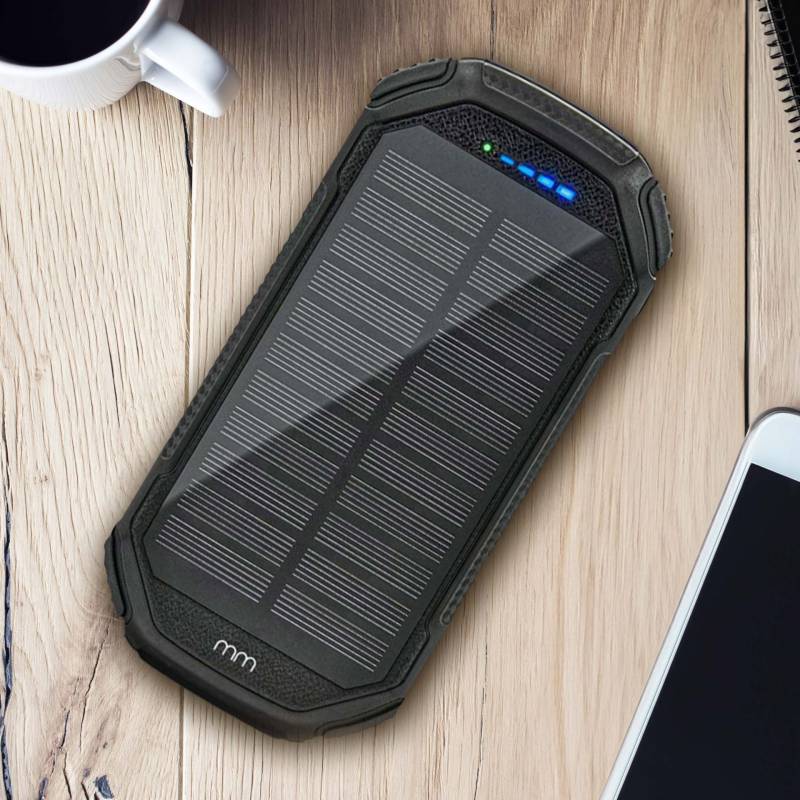 Solar Powerbank mit LED-Licht von Monsterzeug