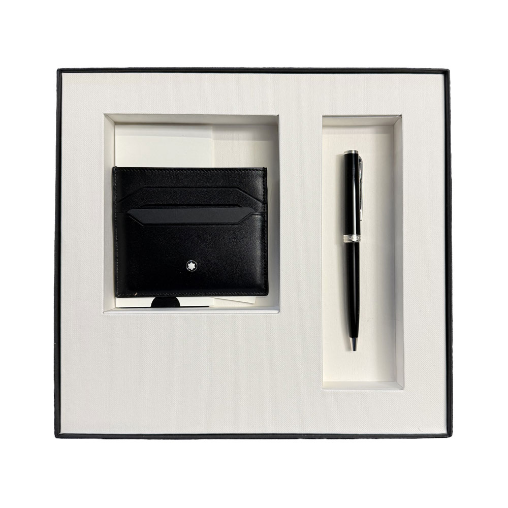 Montblanc PIX Schwarz Kugelschreiber mit Meisterstück Kartenetui 6cc Schwarz im Set Montblanc PIX Schwarz Kugelschreiber mit Meisterstück Kartenetui 6cc Schwarz im Set von Montblanc