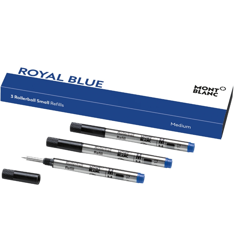 Montblanc kleine Rollerballmine Royal Blue M 3 Stk. von Montblanc