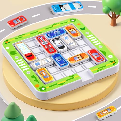 Parkspiele, Brettspiele ab 6 Jahre, Auto Spielzeug Stauspiel Logikspiel mit 360 Levels, Denken Logik Puzzle Spiele ab 3 4 5 6 7 8 Jahren, Kinderspielzeug Familienspiel Reisespiel Geduldspiel Parkspiele, Brettspiele ab 6 Jahre, Auto Spielzeug Stauspiel Logikspiel mit 360 Levels, Denken Logik Puzzle Spiele ab 3 4 5 6 7 8 Jahren, Kinderspielzeug Familienspiel Reisespiel Geduldspiel von Montejoy