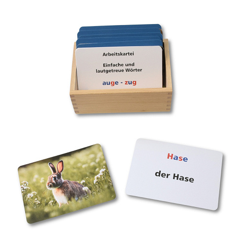 Arbeitskartei mit Bildkarten, einfache und lautgetreue Wörter schreiben lernen mit Montessori-Selbstkontrolle Arbeitskartei mit Bildkarten, einfache und lautgetreue Wörter schreiben lernen mit Montessori-Selbstkontrolle von Montessori-Shop