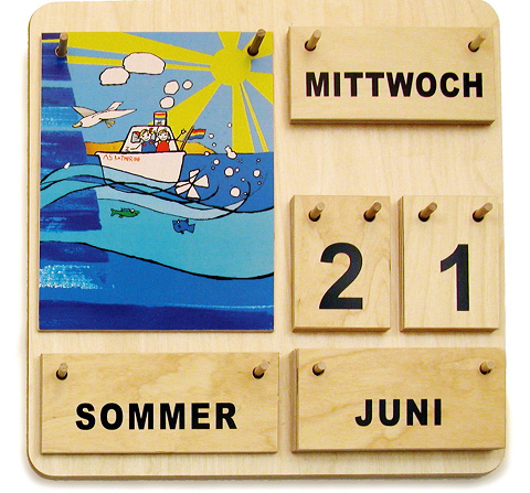 Kinder Lernkalender - Dauerkalender für Kinderzimmer, Kindergarten und Klassenzimmern von Montessori-Shop