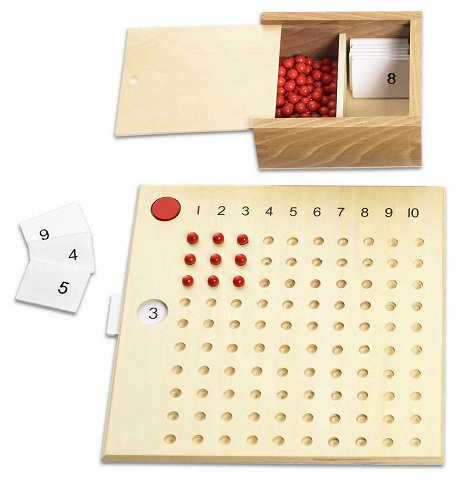 Multiplikationsbrett, Montessori-Material zum Lernen der Multiplikation von Montessori-Shop