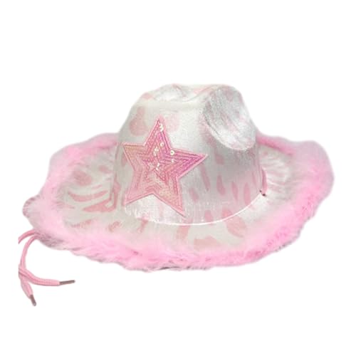 Beliebter Zylinderhut für Maskerade, Party, Damen, Cosplay, Cowboyhut, Karneval, Party-Zubehör, Requisiten, Cowboyhut, Geburtstagshut, Kostüm-Hut von Montesy