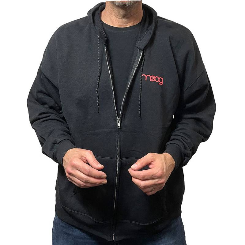 Moog Synthesize Love Zip Hoodie M Hood Zip von Moog