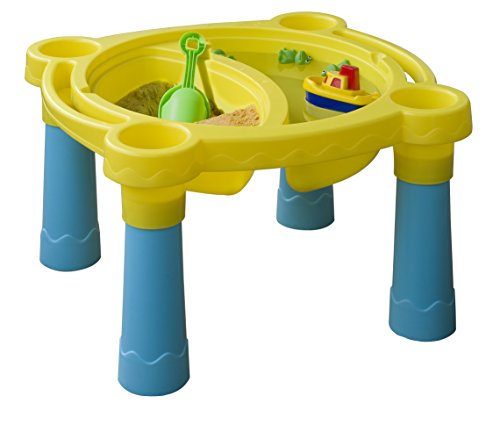 Mookie PalPlay Wasser- & Sandspieltisch für Kinder – Sensorischer Spieltisch mit Wasser und Sand, ideal für Wasserspiele im Freien, Spaß für mehrere Kinder von Mookie