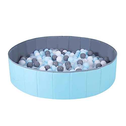 Moonvvin Kids Ballspielbecken Grube Faltbar Kinder Ocean Ball Pool Spielen Double Layer Oxford Cloth Bällebad Indoor und Outdoor (Blau + Grau) von Moonvvin