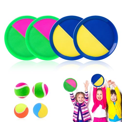 Klettballspiel für Kinder Klettball Strandspielzeug Wasserdicht Klettspiel Wurf Fangballspiel mit 4 Fangscheiben 4 Bälle Spielzeug,für Kinder ab 3 4 5 6 7 Jahre Junge Mädche Spiele Draußen Garten Klettballspiel für Kinder Klettball Strandspielzeug Wasserdicht Klettspiel Wurf Fangballspiel mit 4 Fangscheiben 4 Bälle Spielzeug,für Kinder ab 3 4 5 6 7 Jahre Junge Mädche Spiele Draußen Garten von Moorstdel