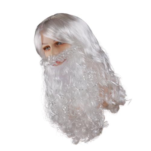 Erwachsenen-Weihnachtsmann-Kostüm, Bart Kostüm, Hut, Haarbrille für Männer und Frauen, Weihnachtsfeier, Weihnachts-Kostüm-Set Erwachsenen-Weihnachtsmann-Kostüm, Bart Kostüm, Hut, Haarbrille für Männer und Frauen, Weihnachtsfeier, Weihnachts-Kostüm-Set von Morain