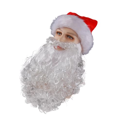 Erwachsenen-Weihnachtsmann-Kostüm, Bart Kostüm, Hut, Haarbrille für Männer und Frauen, Weihnachtsfeier, Weihnachts-Kostüm-Set Erwachsenen-Weihnachtsmann-Kostüm, Bart Kostüm, Hut, Haarbrille für Männer und Frauen, Weihnachtsfeier, Weihnachts-Kostüm-Set von Morain